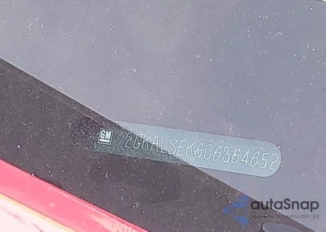 2012 GMC Terrain Sle из США, поврежденный, VIN 2GKALSEK6C6364652